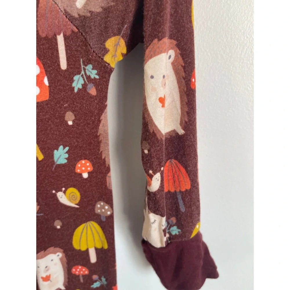 Little Sleepies Happy Hedgehogs Bamboo Zippy 6-12 Months